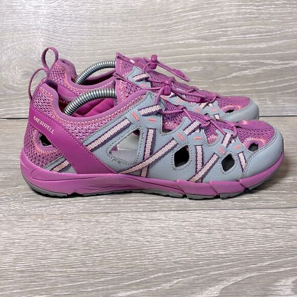 Merrell Hydro Choprock Big Girls Size 7 Purple Pink Hiking Sandal - Picture 1 of 11